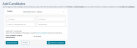 Add candidates page